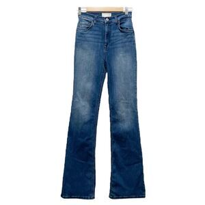 Current Elliott Women's Flare Jeans Size 26 2 High Rise Napier Medium Wash Denim